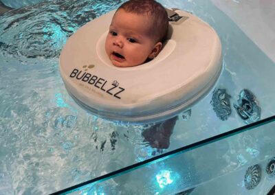Baby floating